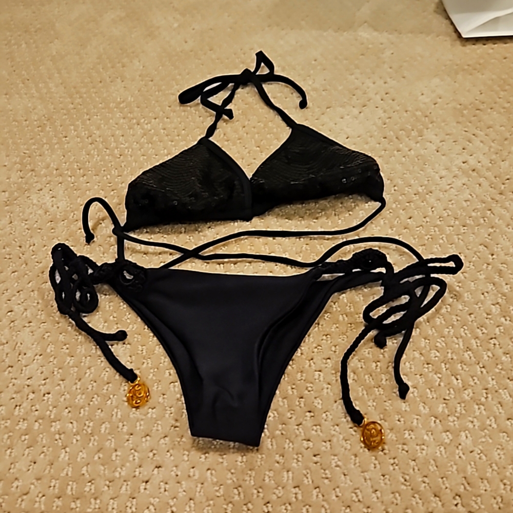 Luli Fama Black Bikini